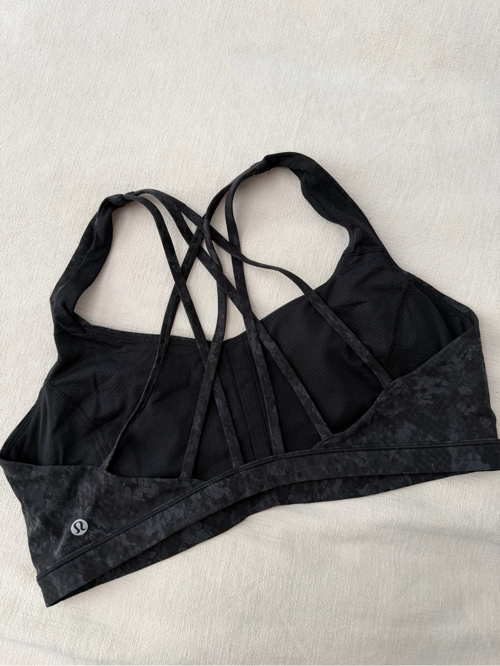 lululemon athletica Snakeskin Pattern Strappy Sports Bra